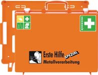 Erste Hilfe Koffer Beruf, NW-Nr.: 4000386032 SPEZIAL, Metallverarbeitung B400xH300xT150ca.mm, orange  