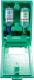 Augenspülstation DUO Wandbox 1x1l 1x0,5l PLUM integr. Spiegel