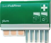 Spender QuickFix&Rinse 45Textilgewebepflaster, 5 Augenspülampullen