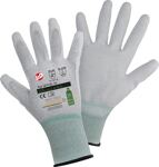 Feinstrickhandschuh Goes GreenESD Gr.10 hellgr/weiß EN21420 EN388 EN16350 Kat.II