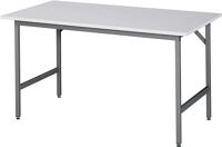 Arbeitstisch Ser.Jerry, NW-Nr.: 9000425480 B1500xT800xH800-850mm, Arbeitsplatte Melamin,S.22mm Gestell, anthr.-metallic RAU  