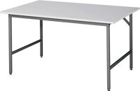 Arbeitstisch Ser.Jerry, NW-Nr.: 9000425481 B1500xT1000xH800-850mm, Arbeitsplatte Melamin,S.22mm Gestell, anthr.-metallic RAU  