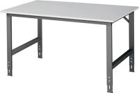 Werktisch Tom, NW-Nr.: 9000425711 B1500xT1000xH760-1080mm, Arbeitsplatte Melamin Gestell, anthrazitgrau,RAL7016 RAU  