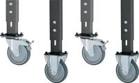 Rollensatz 2 Bock-/2, NW-Nr.: 9000425723 Lenkrollen, m.Festst.D.125mm f.Werktische H.760-1080mm, RAU  