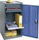 Werkzeug-/Beistellschrank, NW-Nr.: 9000425932 H1000xB500xT500mm, 2Schubl.,1Bd.anthrazitgra u/taubenblau,NCS PROMAT