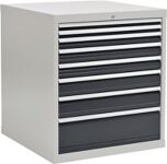 Schubladenschrank H1019xB1005xT736 grau/anthr. 2x50 1x75 2x100 1x125 1x150 1x250