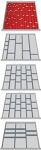 Schubladen-Unterteilungsm, NW-Nr.: 9000426046 aterial Front-H.75-125mm, 133-tlg. f.Schubladenschrank, H1019xB705xT736mm  