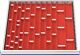 Muldeneinsatzset, NW-Nr.: 9000426091 Front-H.50-75mm, f.Schrank-B.600mm 16 Eins.m.40 Trennw.  