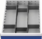 Schubladenunterteilungsma, NW-Nr.: 9000426120 terial Front-H.150mm 2, Längs-/6 Querteiler Schubladen-B.450mm  