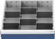 Schubladenunterteilungsma, NW-Nr.: 9000426124 terial Front-H.100mm 2, Längs-/6 Querteiler Schubladen-B.450mm  