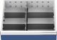 Schubladenunterteilungsma, NW-Nr.: 9000426125 terial Front-H.150mm 1, Längs-/4 Querteiler Schubladen-B.450mm  