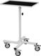 Materialständer, NW-Nr.: 9000426200 Ladefl.-L410xB610mm, verstellb.H.945-1295mm lichtgrau Ablage starr  