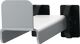 Kabelhalter SimplaClip, NW-Nr.: 9000426539 L.100mm f.Lochplatten, BEDRUNKA+HIRTH