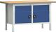 Werkbank PW 700, NW-Nr.: 9000427107 B1500xT700xH840mm Buche, Multiplex lichtgrau/blau 2 Schubl.2 Türen KLW-LUTZ, BETRIEBSEINRICHTUNGEN  