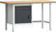 Werkbank PW 700, NW-Nr.: 9000427111 B1500xT700xH840mm Buche, Multiplex lichtgrau/grau 2 Schubl.1 Tür KLW-LUTZ, BETRIEBSEINRICHTUNGEN  