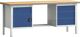 Werkbank PW 700, NW-Nr.: 9000427116 B2000xT700xH840mm Buche, Multiplex lichtgrau/blau 4 Schubl.1 Tür KLW-LUTZ, BETRIEBSEINRICHTUNGEN  
