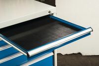 Schubladengummieinlage, NW-Nr.: 9000427150 schwarz f.Schrank-B.572mm, f.Schubl.H 50-175mm KLW-LUTZ, BETRIEBSEINRICHTUNGEN  