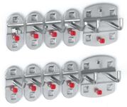 Werkzg.h.10-tlg.ku.-besch, NW-Nr.: 9000428020 .7 Haken/2 Doppelhaken/1, Werkzeugklemme RASTERPLA Doppelhaken/1, Werkzeugklemme  