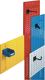 Schlitzplatte Hochformat H1500xB450mm himmelblau RAL 5015