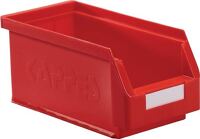 Sichtlagerkasten, NW-Nr.: 9000428126 L290xB140xH130mm PE rot, RASTERPLAN für Schlitzplatten  