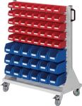 Rollwagen RasterMobil, NW-Nr.: 9000428231 H1230xB1000xT500mm, lichtgrau KastenxGr.18xGr.6 ,40x, Gr.7 RASTERPLAN  
