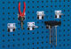 U-Halter B.40xT.75mm verz. f. Lochplatten 5St./Btl.