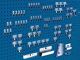 Werkzeughaltersortiment, NW-Nr.: 9000429168 80-tlg.verz.f.Lochplatten, 15 Haken/25 Doppelhaken/40, div.Hal.BOTT