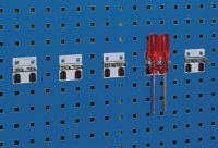 Werkzeugklemme D.2x10mm, NW-Nr.: 9000429175 doppelt m.breiter, Grundplatte f.Lochplatten 5St./Btl.  