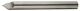Gravierstichel Pro D D.6mm VHM Gesamt-L.75mm WERNER WILKE