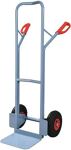 Stapelkarre H.1300mm, NW-Nr.: 9000443058 Schaufel-L250xB320mm, Luft-Bereifung Trgf.300kg taubenblau PROMAT  