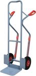 Stapelkarre m.Kufen, NW-Nr.: 9000443060 H.1300mm, Schaufel-L250xB320mm PU-Bereifung Trgf.300kg, taubenblau PROMAT  