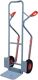 Stapelkarre m.Kufen, NW-Nr.: 9000443060 H.1300mm, Schaufel-L250xB320mm PU-Bereifung Trgf.300kg, taubenblau PROMAT
