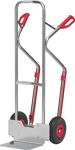 Stapelkarre H.1300mm, NW-Nr.: 9000443170 Schaufel-L250xB320mm, Luft-Bereifung Trgf.200kg alufarben FETRA  