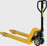 Gabelhubwagen, NW-Nr.: 9000443411 Gabel-L.1150mm, Trgf.2500kg STA signalgelb Vollgummi/ PU  