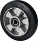 Lenkrad Elastik-Vollgummi, NW-Nr.: 9000443610 Naben-L.55mm Rad-B.50mm, D.200mm Guss-Felge f.Gabelhubwagen PFAFF, b.Baujahr 10/2014