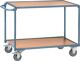 Tischwagen 2 Ladeflächen, NW-Nr.: 9000444120 L1000xB600mm taubenblau, Trgf.300kg Bügel waager.PROMAT