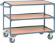 Tischwagen 3 Ladeflächen, NW-Nr.: 9000444123 L1000xB600mm taubenblau, Trgf.300kg Schiebebügel waagerecht PROMAT