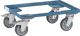 Kistenroller Trgf.250kg, NW-Nr.: 9000444230 TPE-Bereifung L605xB405mm, Winkelstahl taubenblau PROMAT