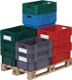 Drehstapelbehälter PP rot, NW-Nr.: 9000446120 L600xB400xH210mm LA-KA-PE   