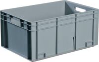 Transportstapelbehälter, NW-Nr.: 9000447815 L600xB400xH150mm grau PP, Durchfassgr.Seitenwände geschl.PROMAT  