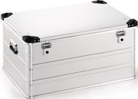 Aluminiumbox, NW-Nr.: 9000447965 L782xB585xH410mm 157l, m.Klappverschluss u.Stapelecken  