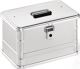 Aluminiumbox, NW-Nr.: 9000447975 L432xB335xH275mm 29l, m.Klapphebelverschlüssen m.Bohrungen  