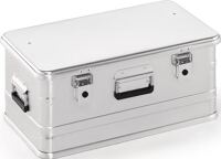 Aluminiumbox, NW-Nr.: 9000447976 L582xB385xH262mm 47l, m.Klapphebelverschlüssen m.Bohrungen  