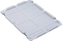 Scharnierdeckel PP, NW-Nr.: 9000448282 L400xB300mm grau, f.Transportstapelkasten ALLIT  