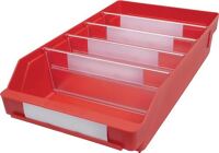 Regalkasten, NW-Nr.: 9000449311 L400xB240xH95mm rot PP   