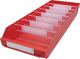 Regalkasten L600xB240xH95mm rot PP