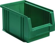 Sichtlagerkasten PLK, NW-Nr.: 9000449427 L230xB150xH125mm PP grün, LA-KA-PE   