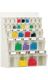 Klarsichtmagazin, NW-Nr.: 9000449652 H684xB600xT185mm 18 x A,6, x B,5 x C,4 x D Ku.weiß LOCKWEILER