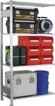 Steckregal, NW-Nr.: 9000449811 H2000xB1000xT500mm, Anbauregal verz.1 Rahmen,4 Fbd.Trgf.150kg, Feldlast 1300kg SCHULTE  