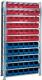 Steckregal, NW-Nr.: 9000449846 H2000xB1000xT300mm, Grundregal 12 Stahlböden 30xMK4 blau,36xMK4 rot
